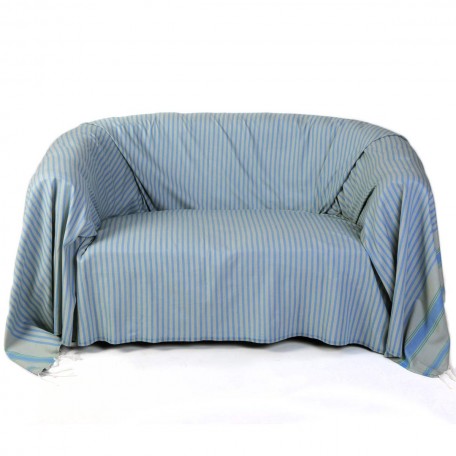 jet de canap rectangulaire fond gris perle avec des rayures bleues et vert meraude m1 - Jete De Canape Gris Perle jet de canap rectangulaire fond gris perle avec des rayures bleues et vert meraude m1 - Jete De Canape Gris Perle