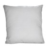 Housse de coussin carrée blanche avec reliefs discrets - F2 