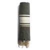 Fouta classique Gris foncé en coton