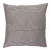 Grande housse de coussin carrée, rayée en noir et blanc - T1