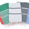 Fouta tissage chevron bi-colores